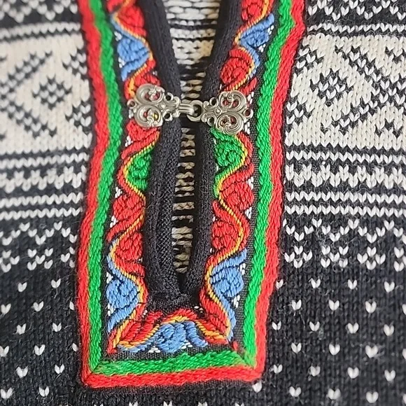 Vintage 90s wool Dale of Norway Scandinavian sweater 50 M L EUC - Picture 6 of 17